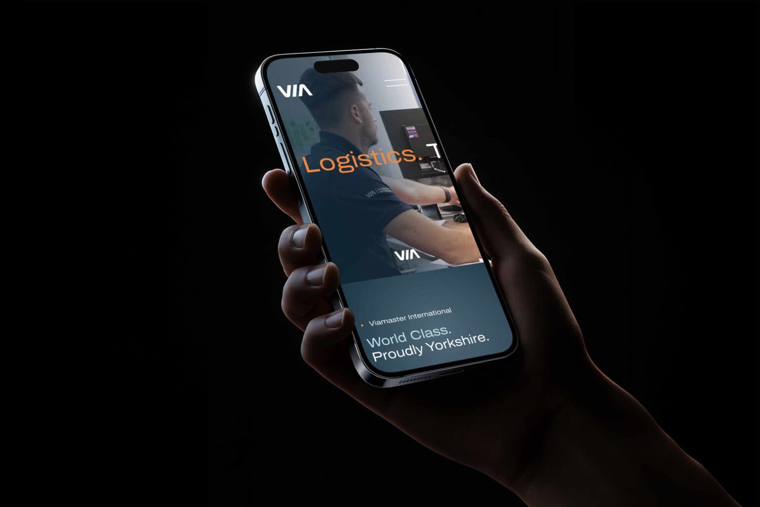 Viamaster website displayed on mobile